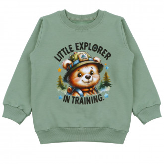 Ватирана блуза ''Camping'' в пастелно зелено