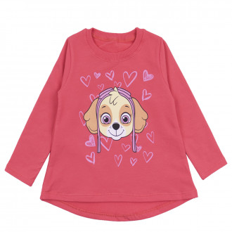 Детска ватирана блуза "Puppy" в цвят диня 1