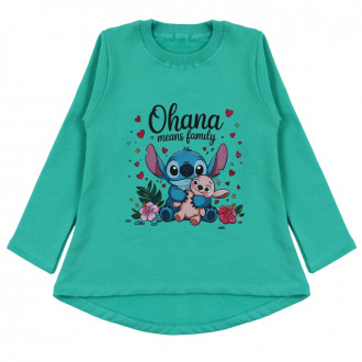 Ватирана туника "Ohana" в тъмна мента