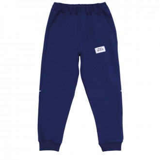 Ватирано долнище "Trust yourself" в тъмносиньо