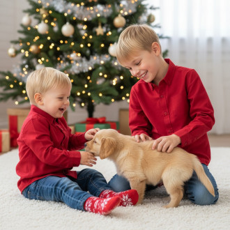 Памучна едноцветна риза в червен цвят 
