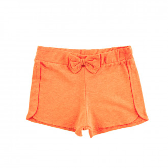 Къси панталонки за момичета в електриково оранжево