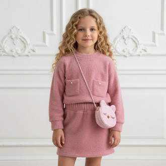 Зимен комплект с пола и чантичка