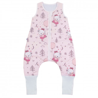 Зимен спален чувал с крачета "Pink bear"