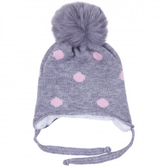 Бебешка зимна шапка ''Dots''