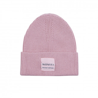 Зимна шапка за момичета в опушено розово