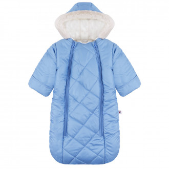 Зимно чувалче за новородено в синьо
