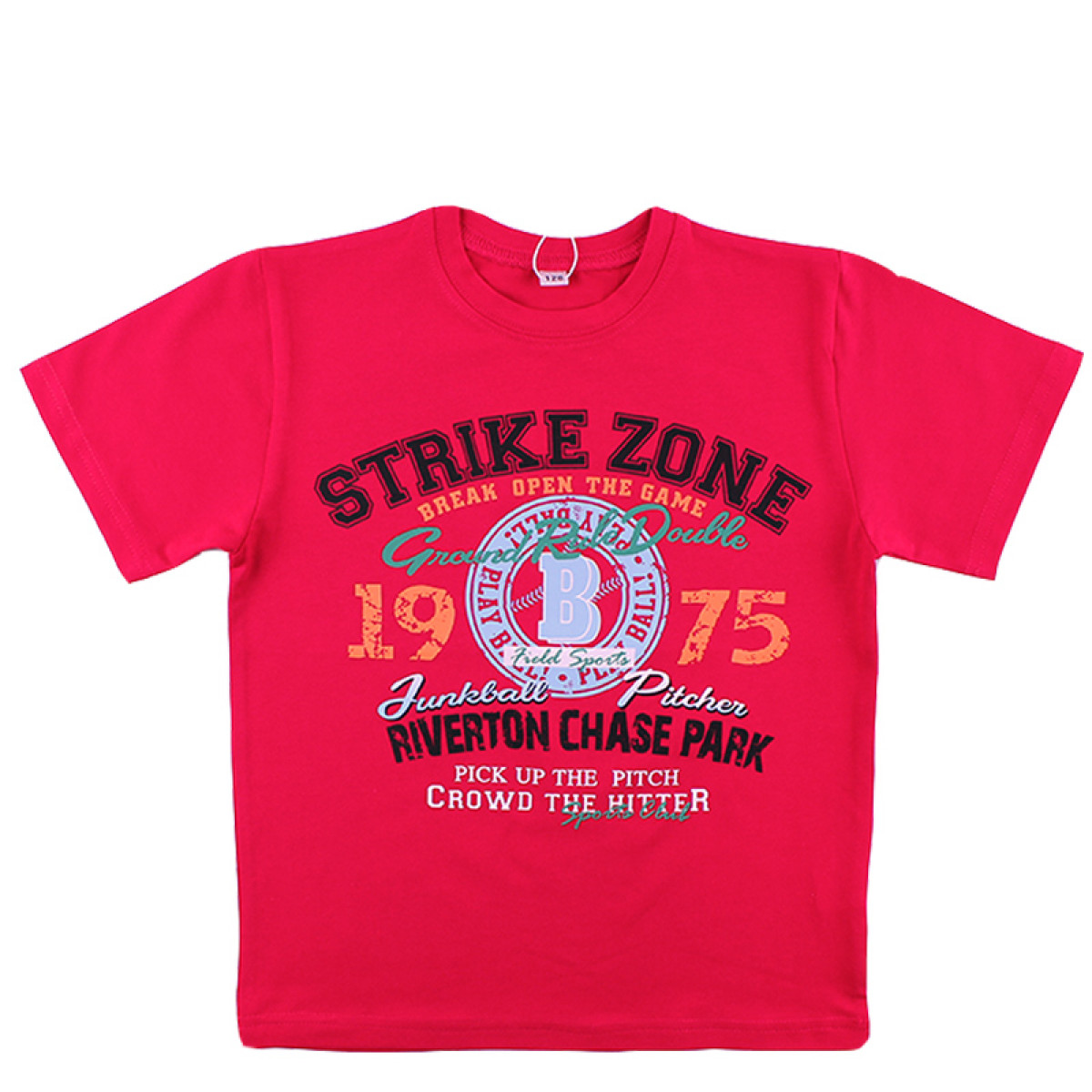 Детска червена тениска за момчета (8 - 12 год.)