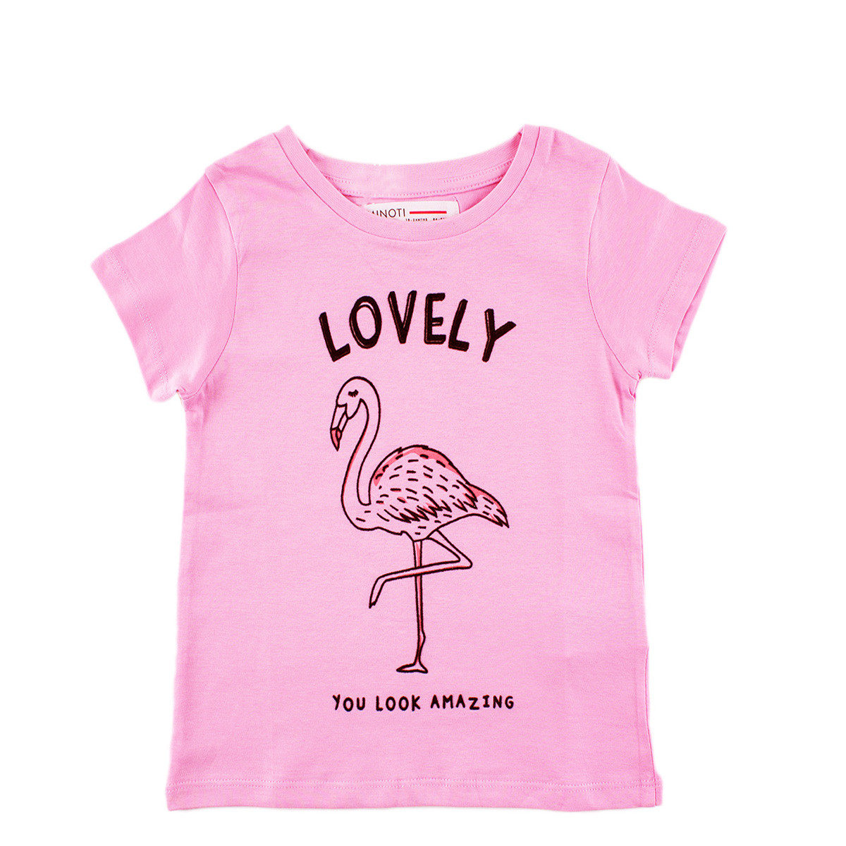 Детска тениска за момичета в розов цвят