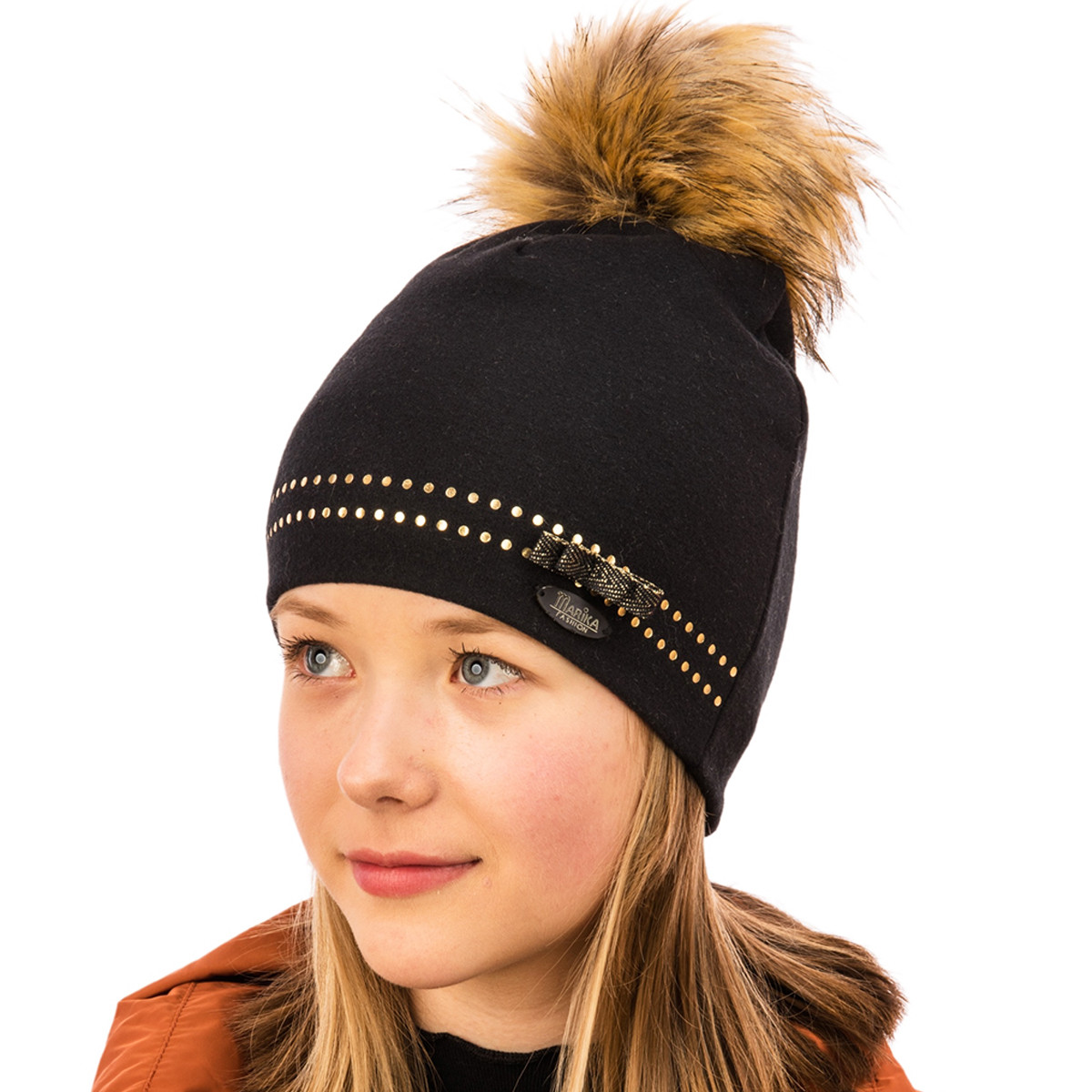 Детска зимна шапка от полар за момичета