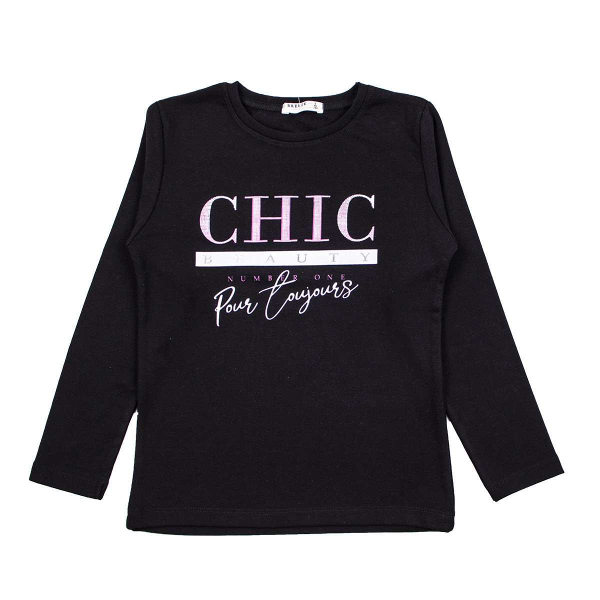 Детскa блуза за момичета "Chic" в черно