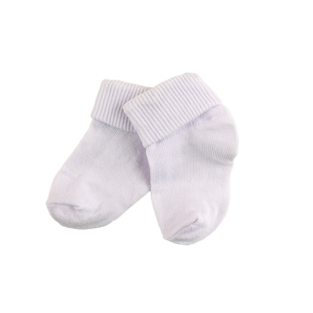 Бебешки бели чорапки 