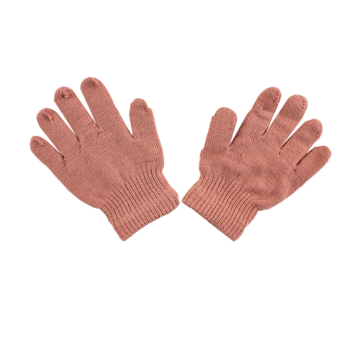 Детски ръкавици в опушено розово за момичета