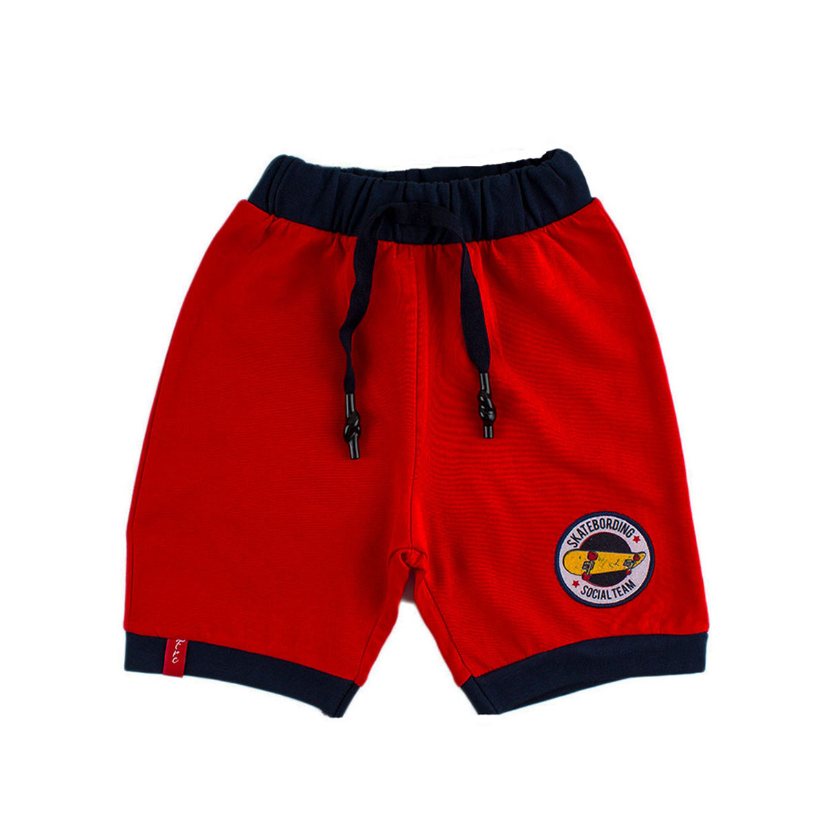 Детски къси панталонки за момчета в червено