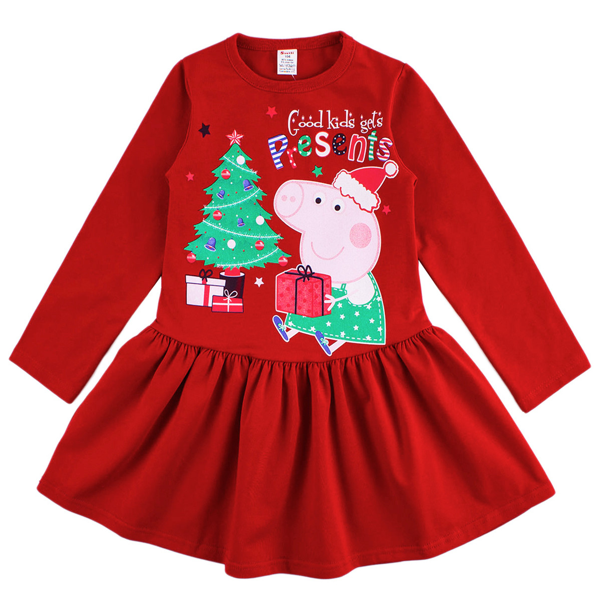 Коледна рокля "Коледно желание" в червено