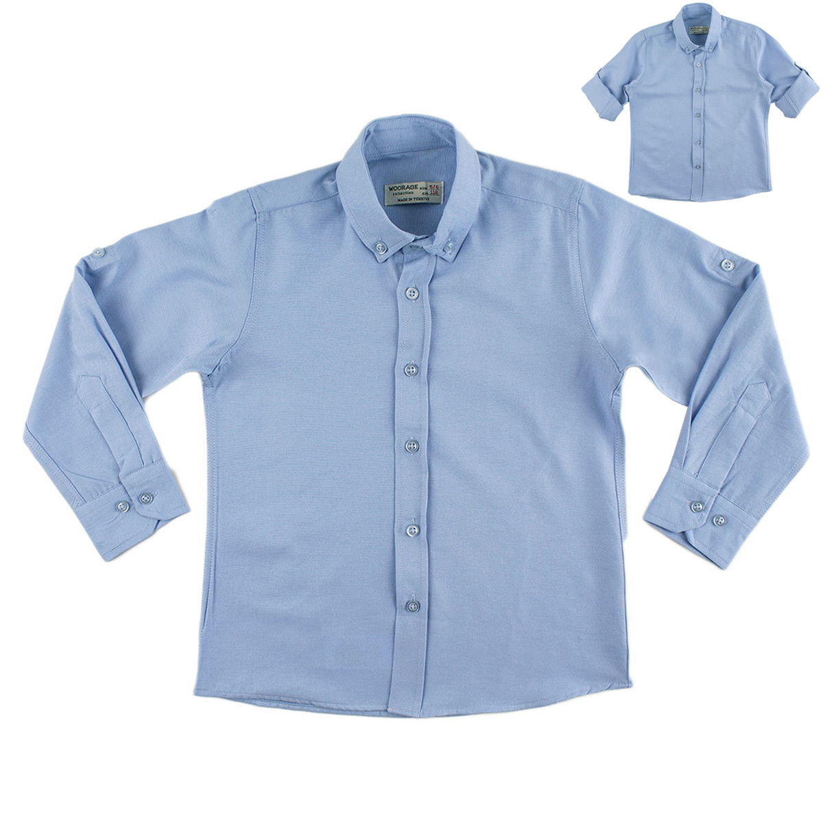 Детска риза в синьо за момчета