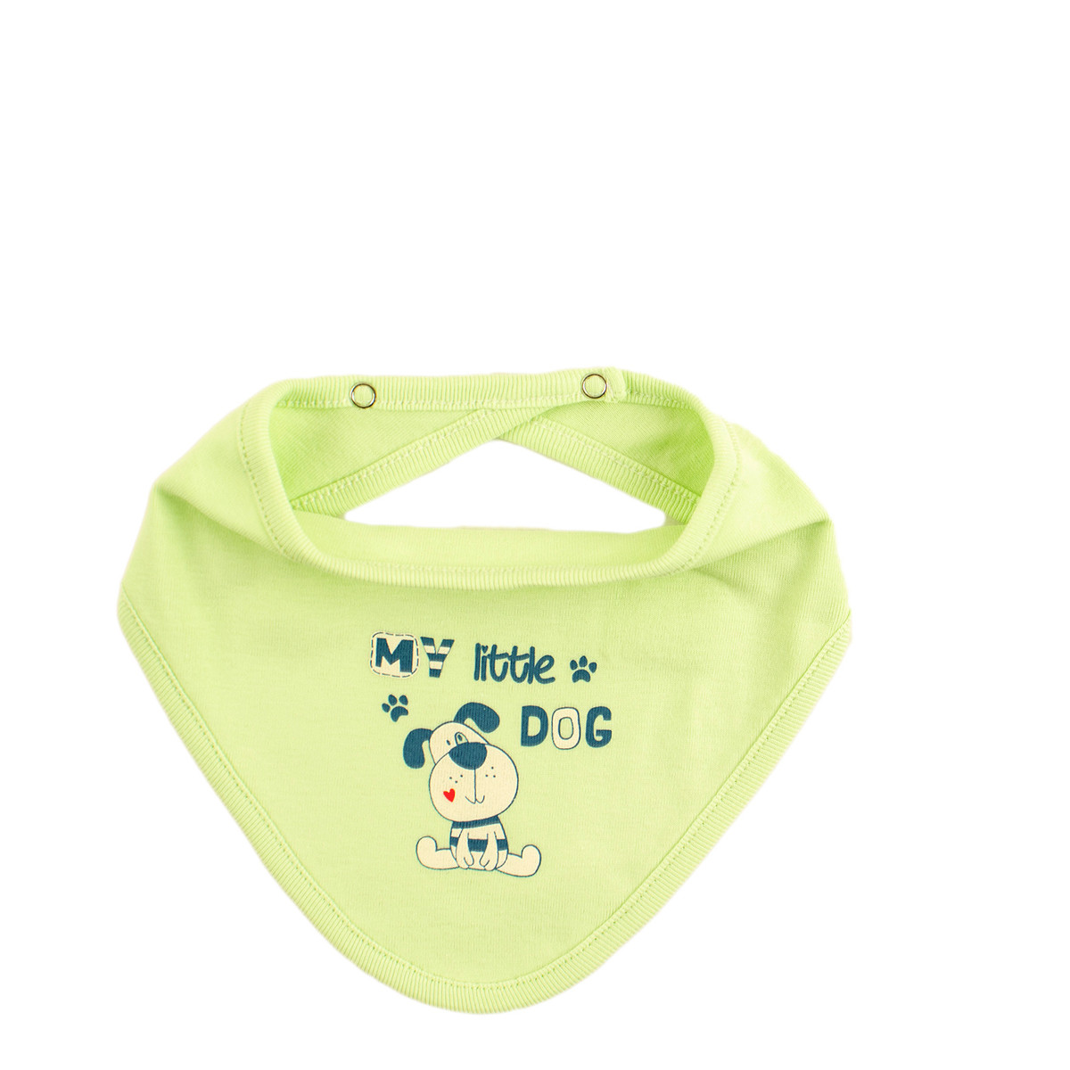 Бебешка двупластова бандана в светло зелено