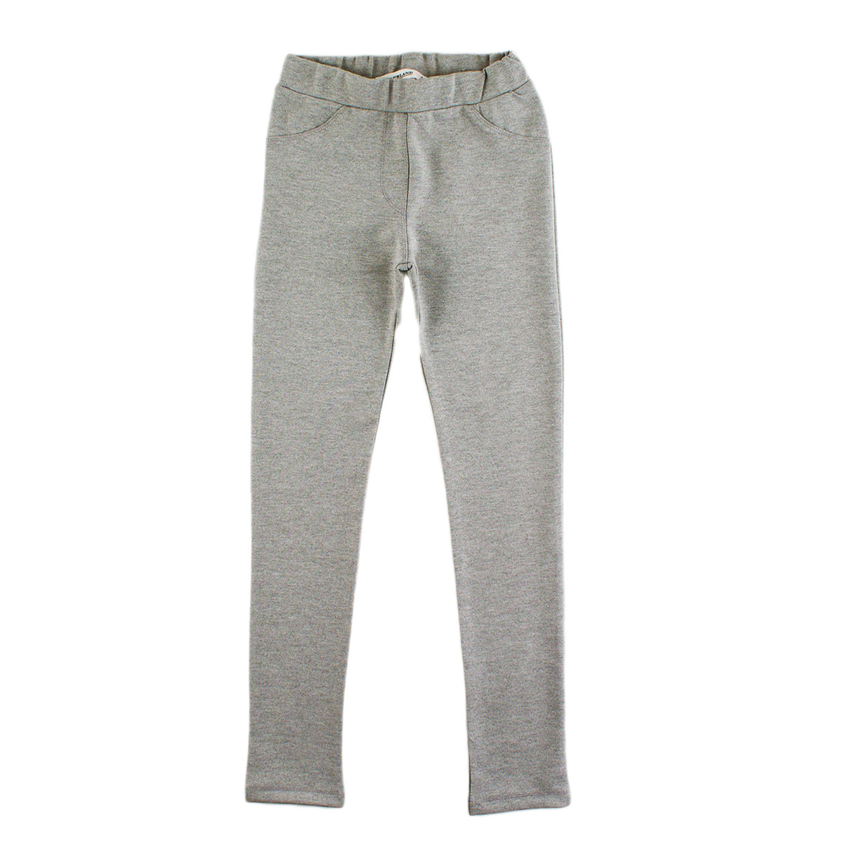 Плътен клин-панталон в сив меланж 