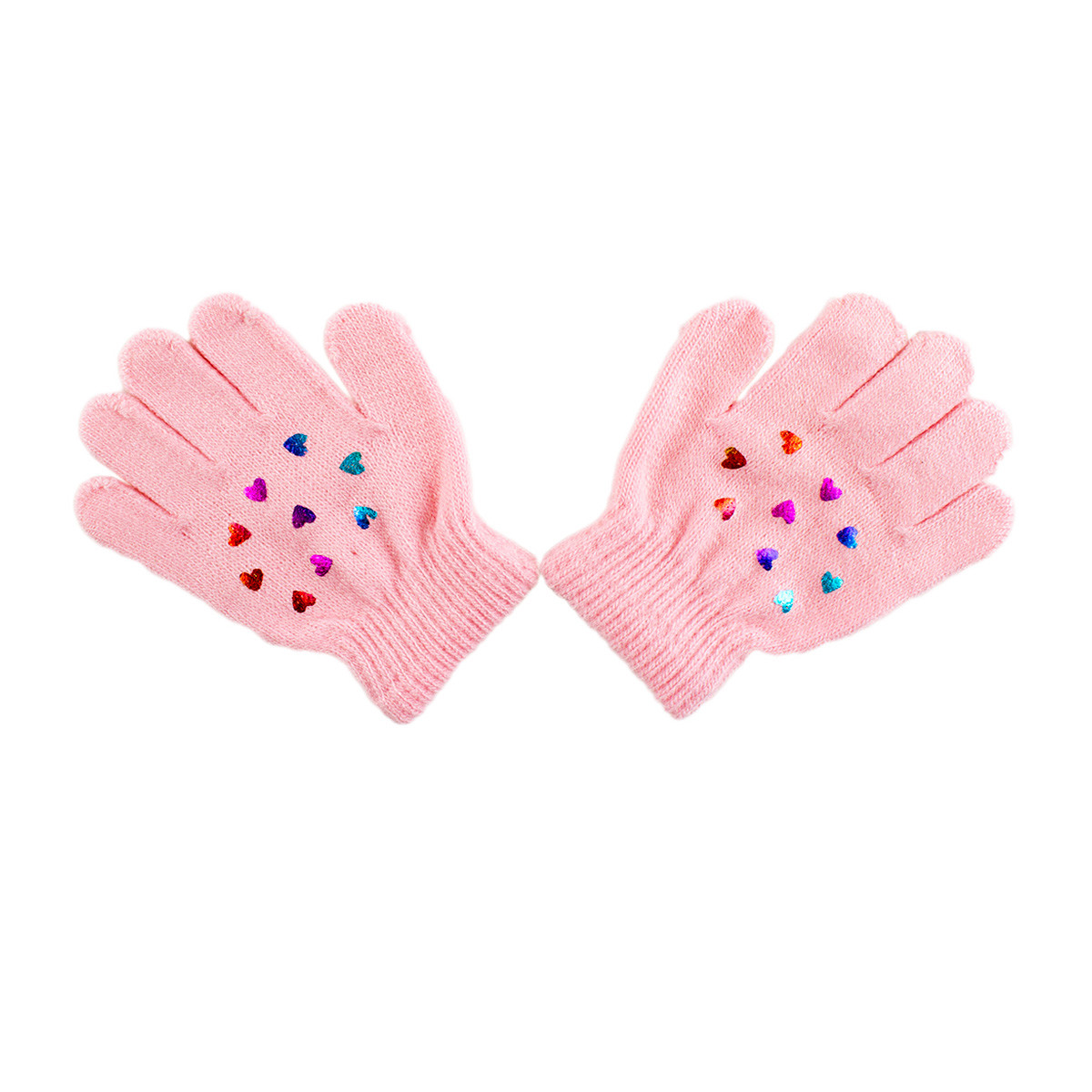 Детски ръкавици в розово за момичета (10 - 18 см.)