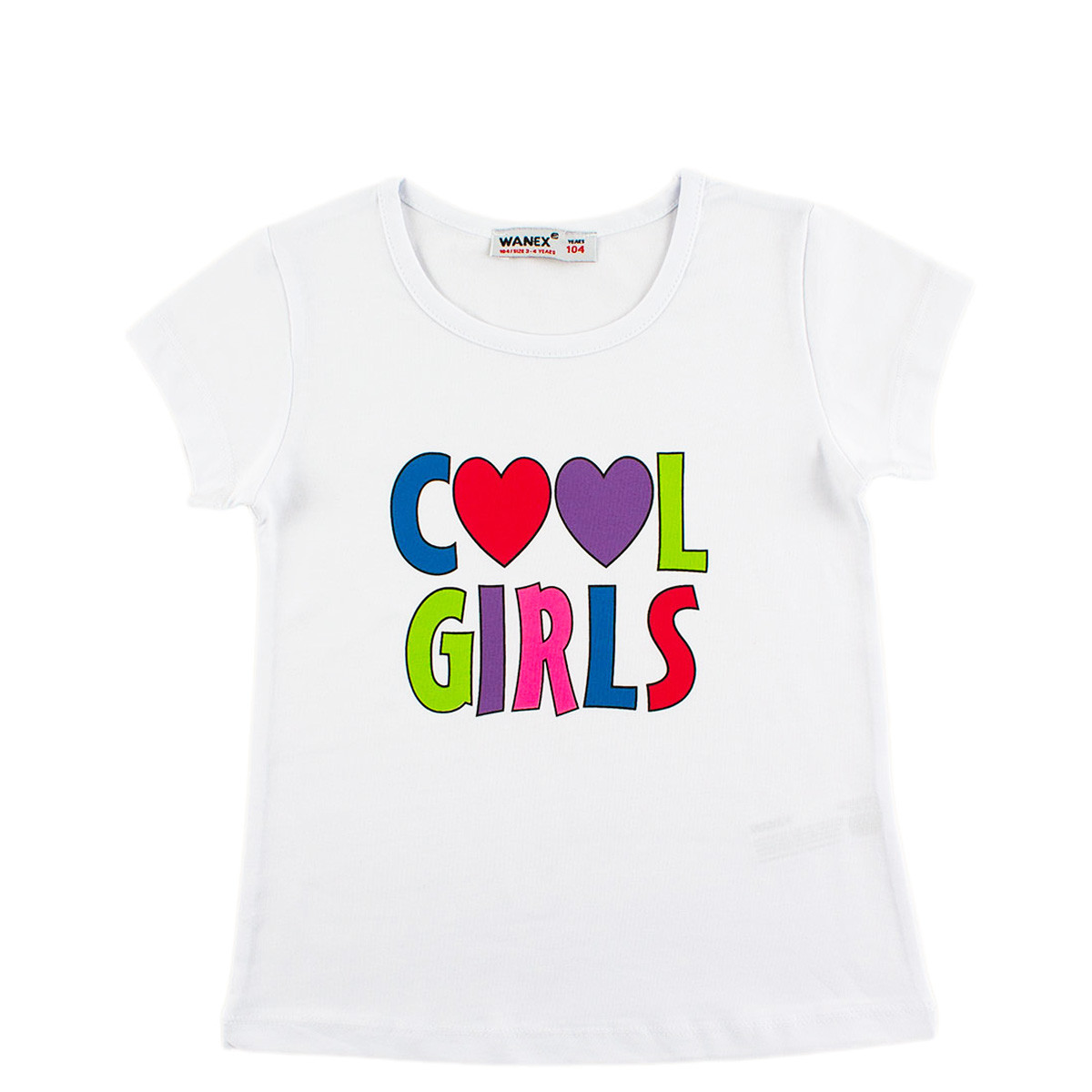 Тениска за момичета "Cool girls" (2 - 7 год.)