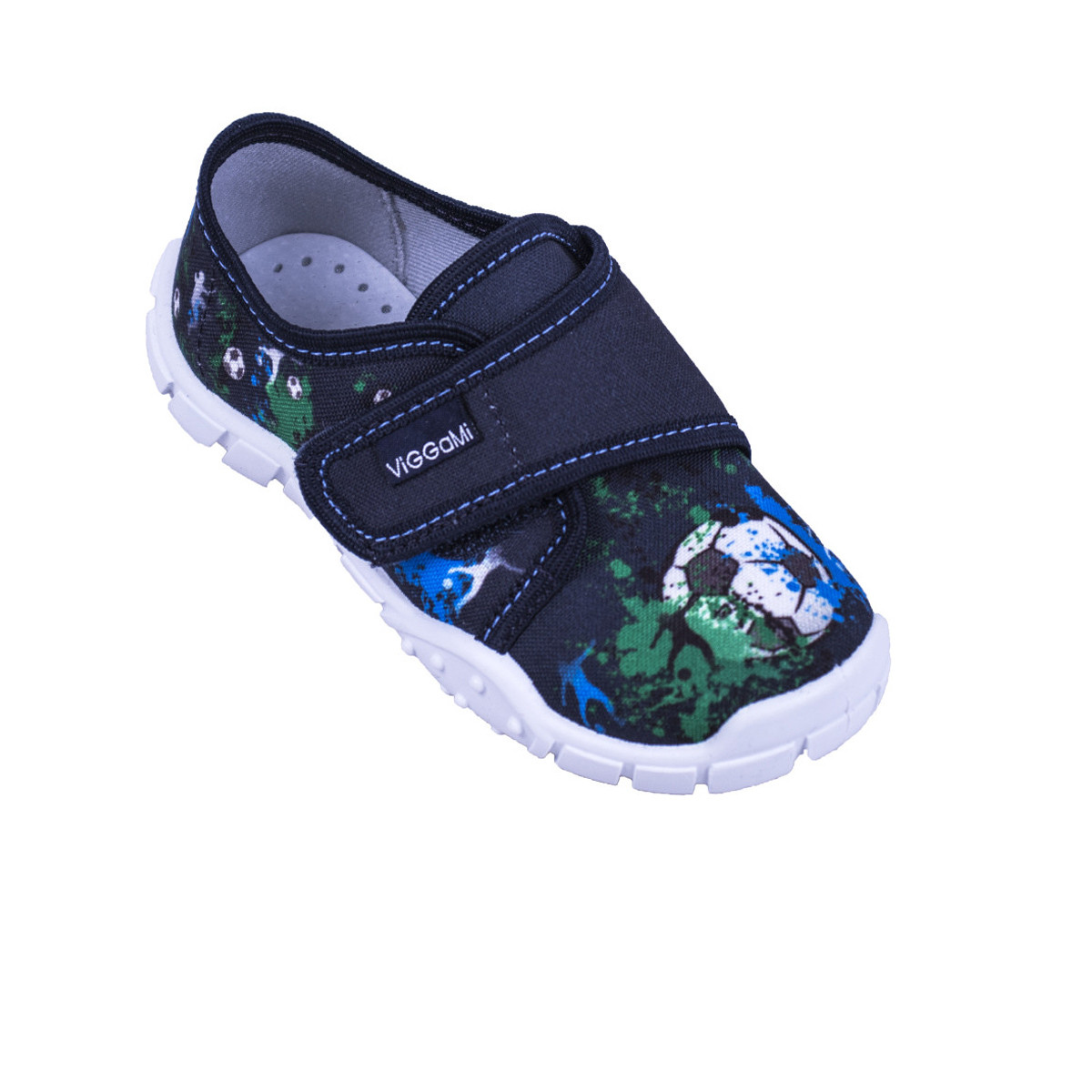 Анатомични дишащи текстилни обувки в "Футбол" в синьо и бяло