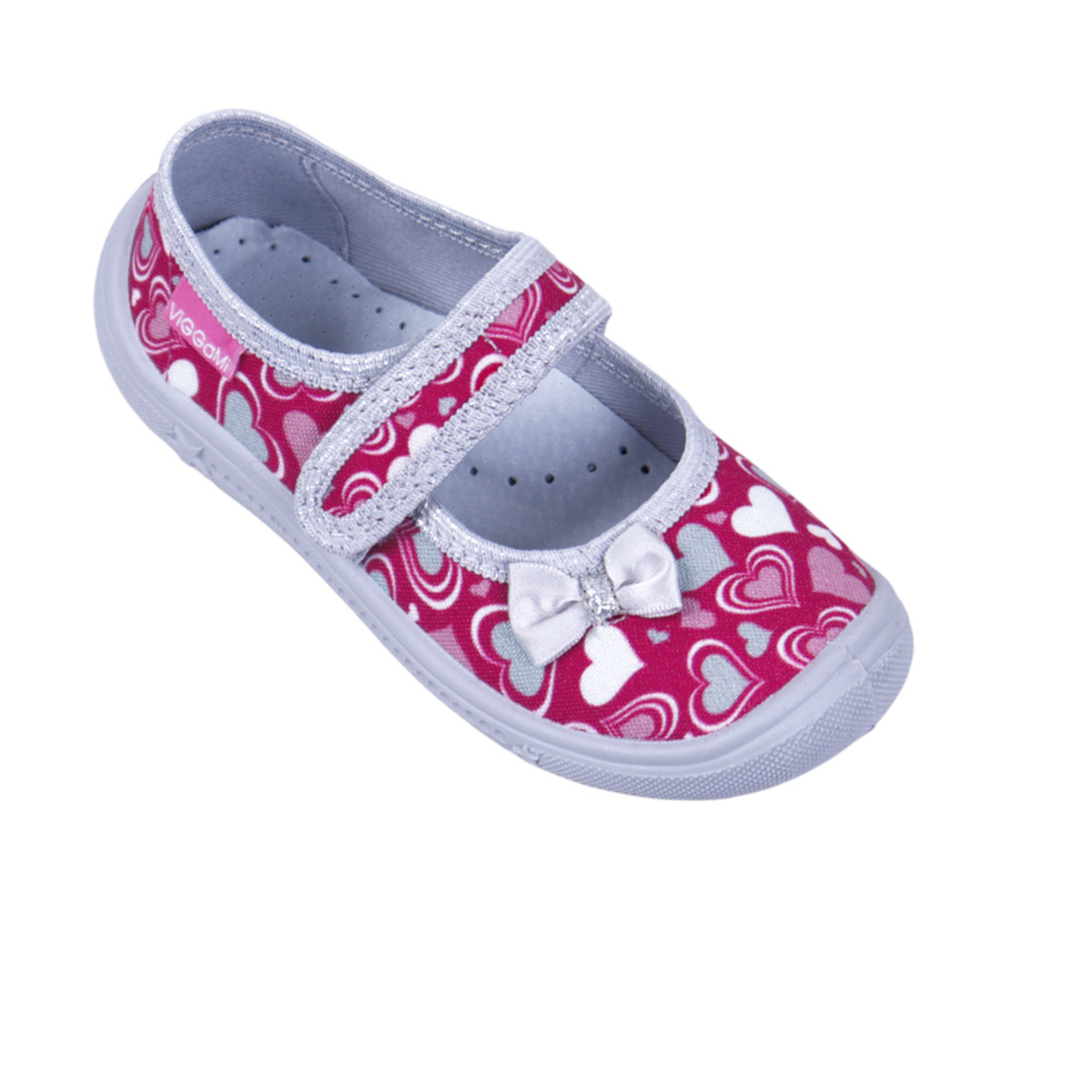 Анатомични дишащи текстилни обувки с принт на сърчица