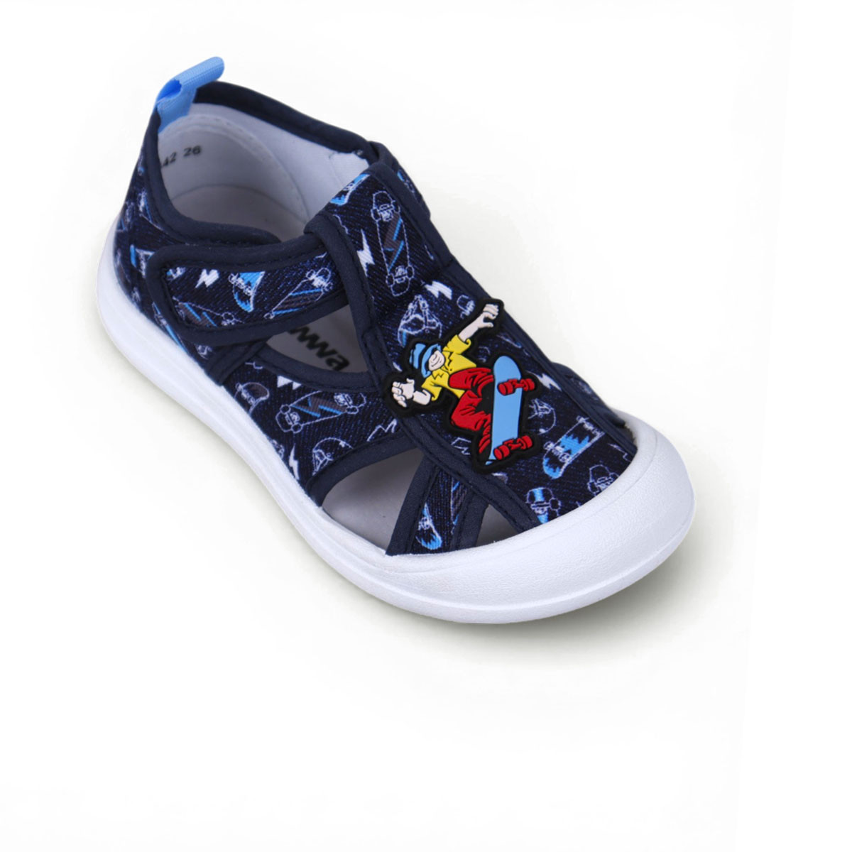 Анатомични отворени текстилни обувки "Skateboard""