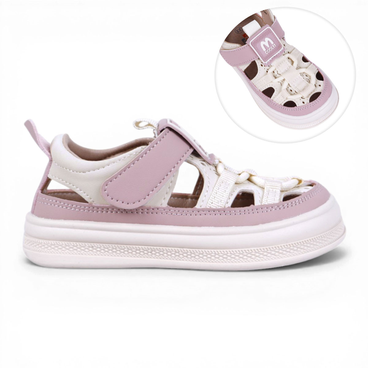 Анатомични сандали "Cool" в опушено розово