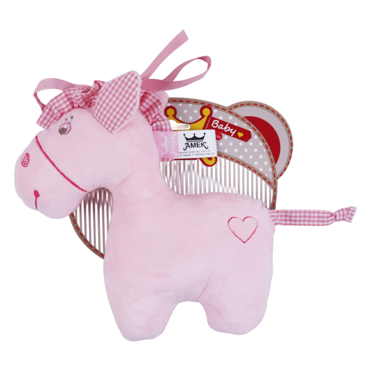 Бебешка дрънкалка "Пони" 20 см