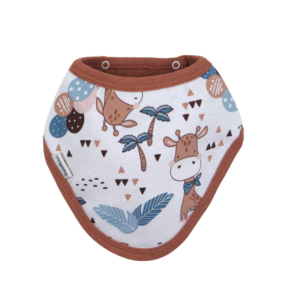 Бебешка двупластова бандана "Жирафче"