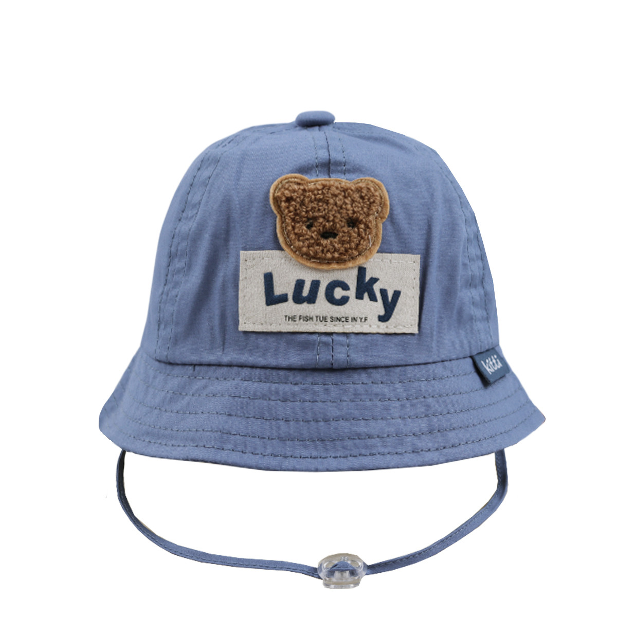Бебешка лятна шапка "Lucky" в синьо