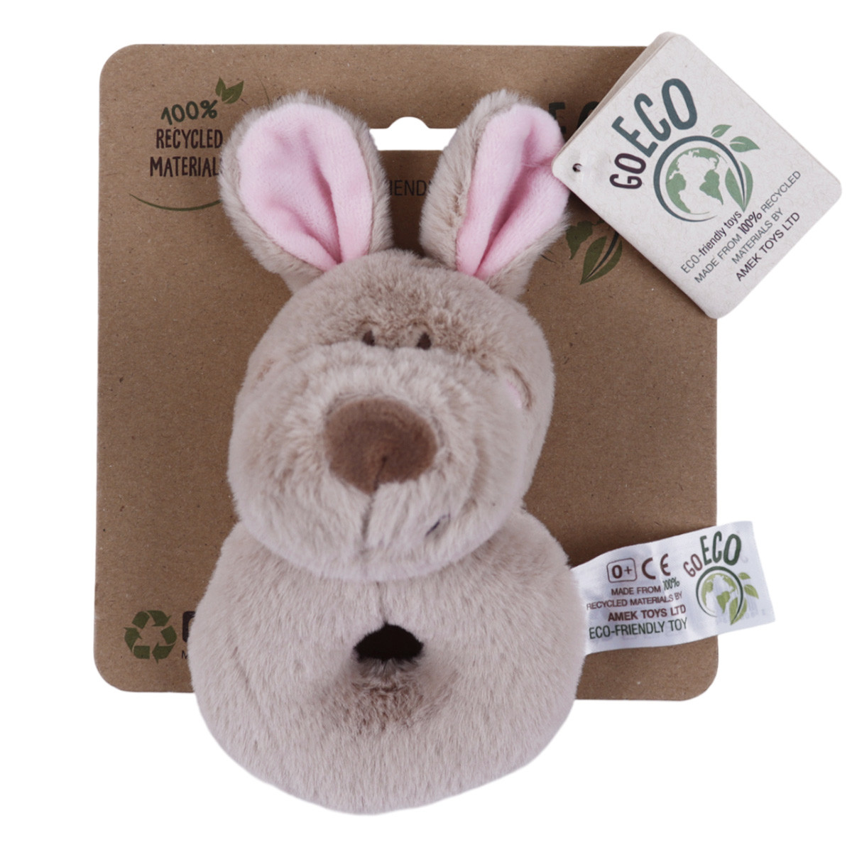 Бебешка мека дрънкалка "Кенгуру" 14 см