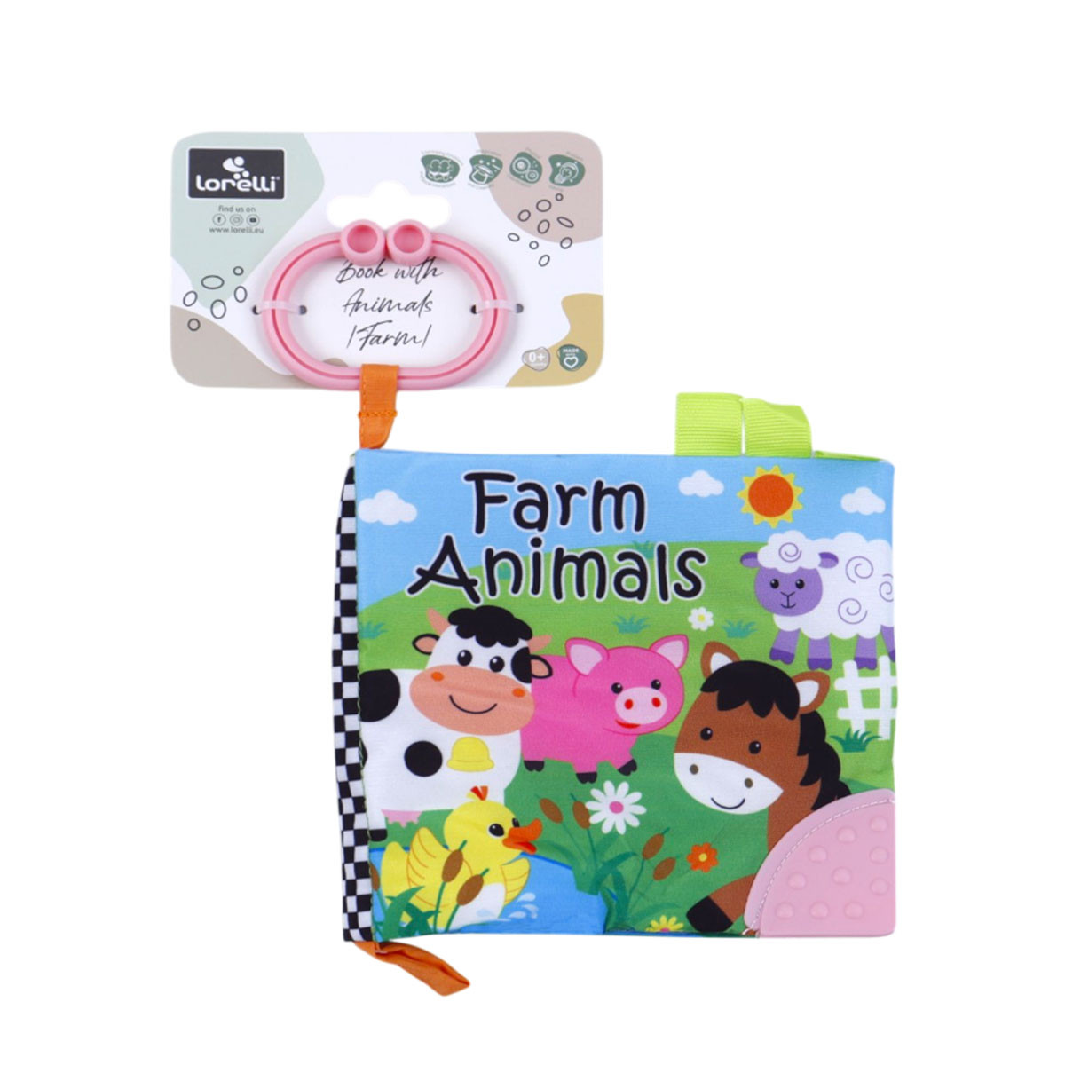 Бебешка мека книжка "Farm Animals" 16 х 15 см
