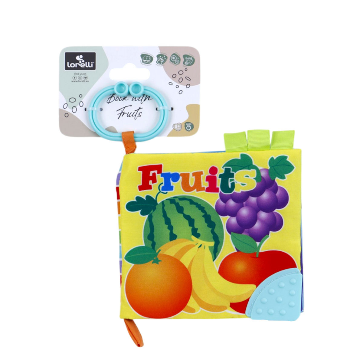 Бебешка мека книжка "Fruits" 16 х 15 см