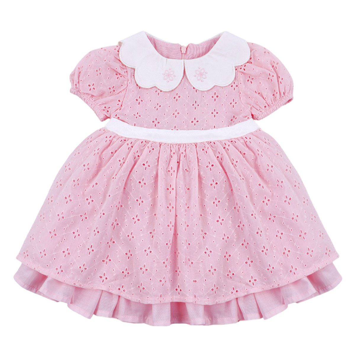 Бебешка рокля от рязана дантела "Кари"