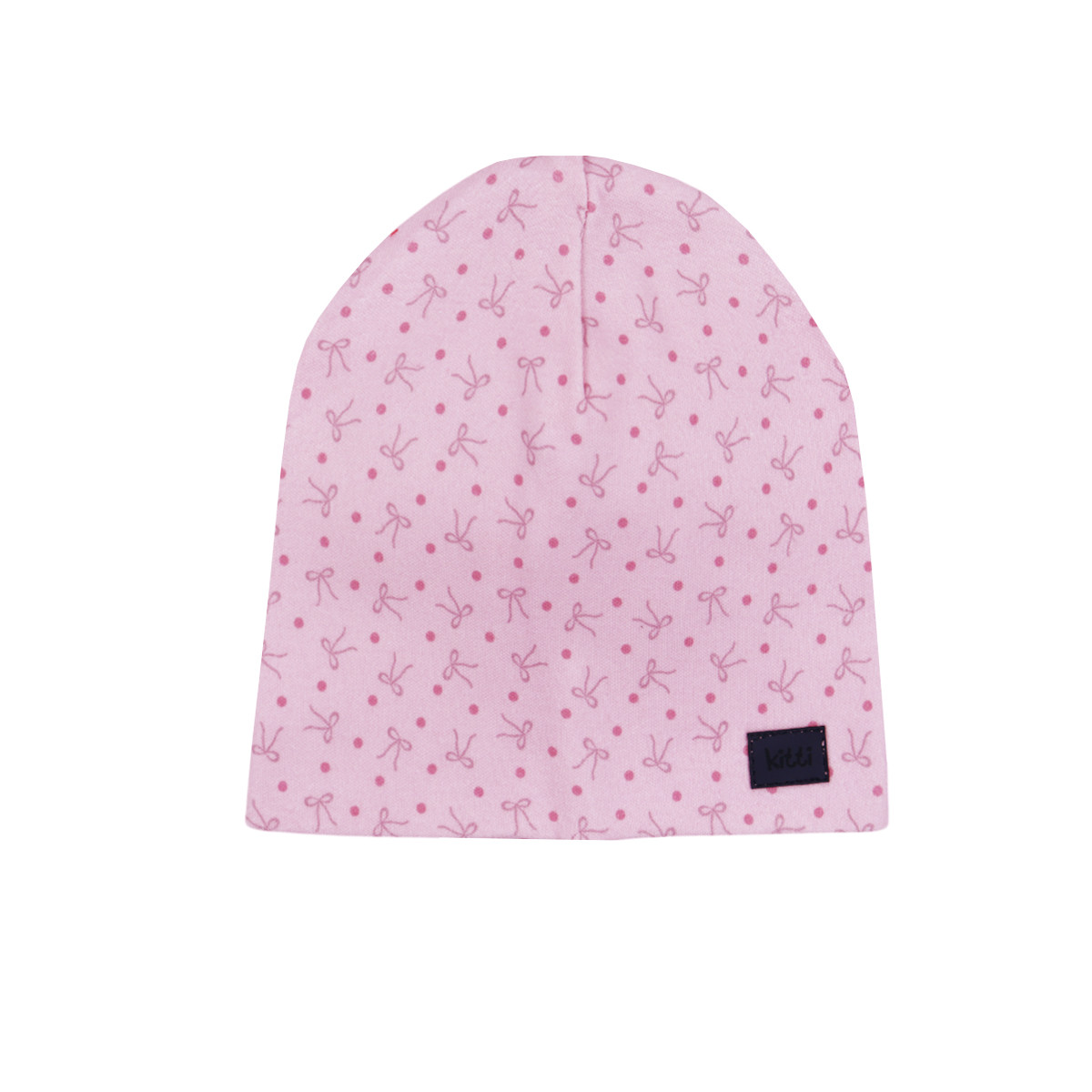 Бебешка трикотажна шапка "Pink ribbon"