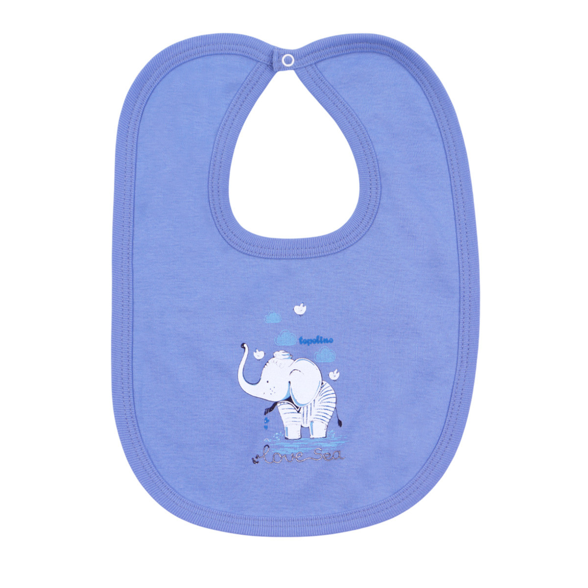 Бебешки двупластов лигавник "Love sea" в синьо