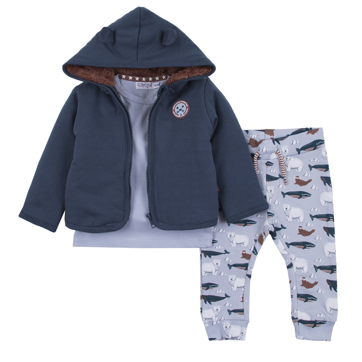 Бебешки комплект от 3 части "Wild animals"