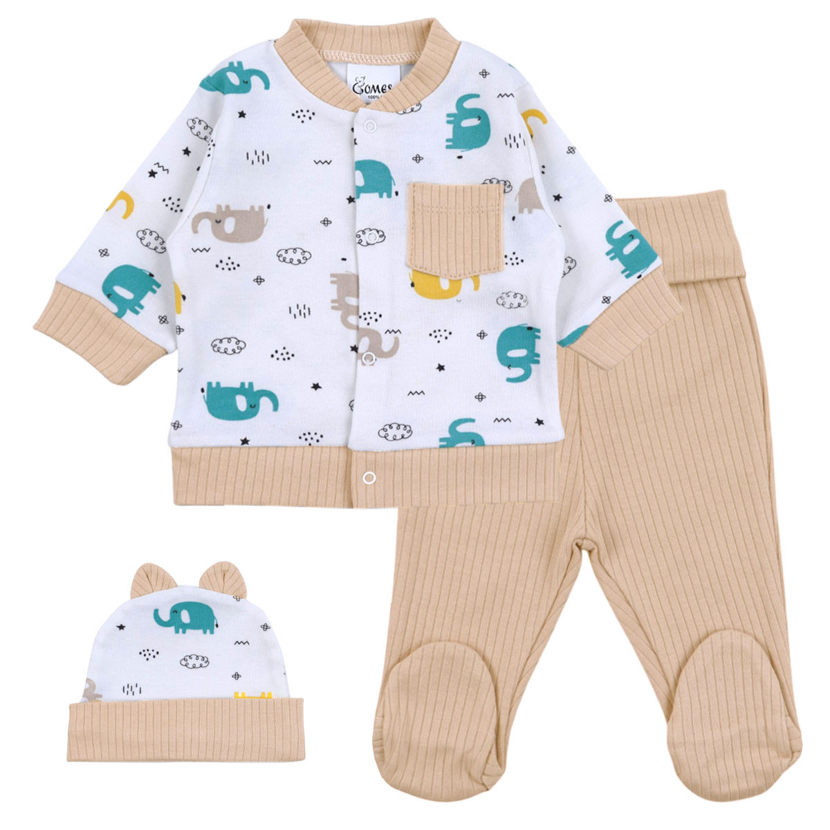 Бебешки комплект с шапка "Elephant"