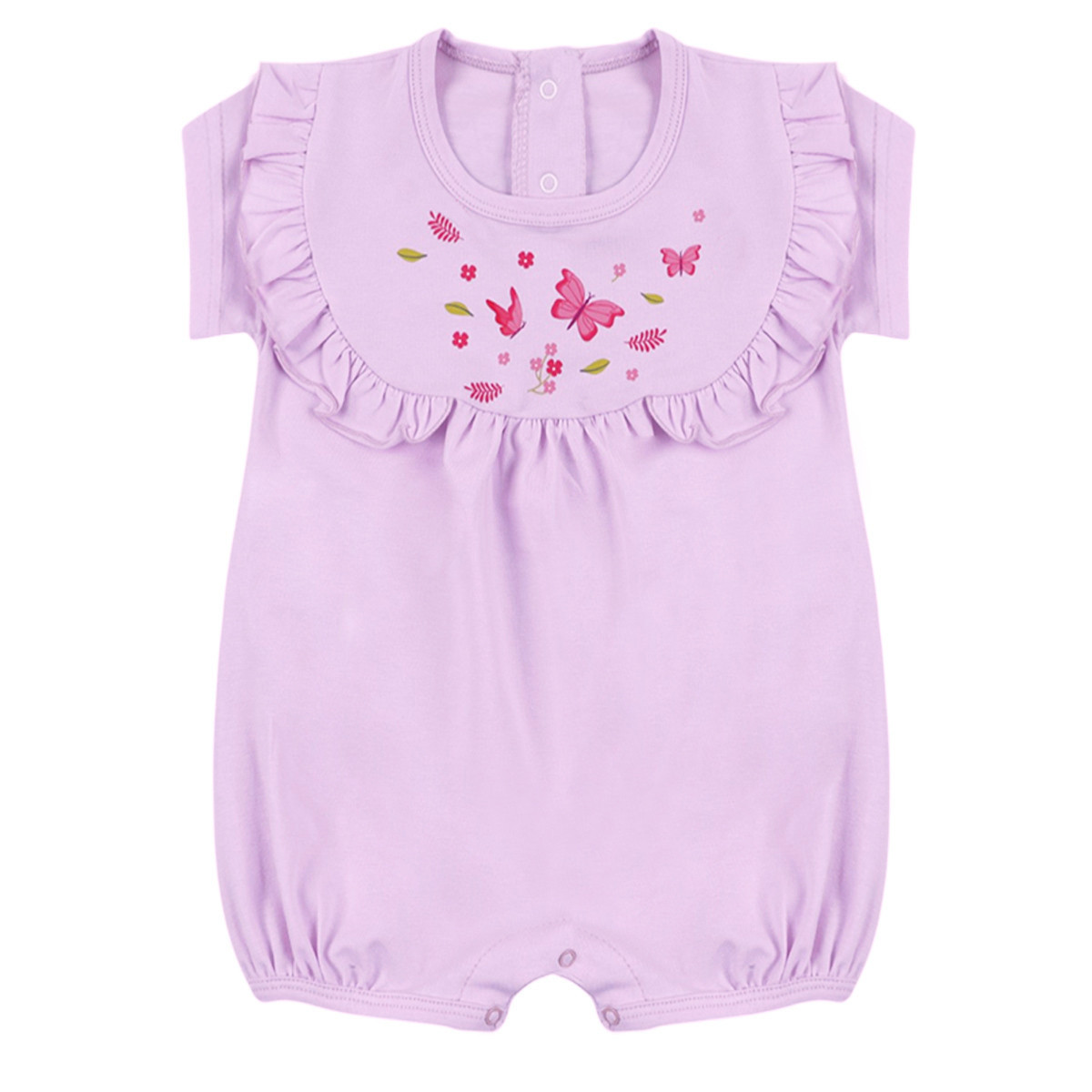 Летен бебешки ромпър ''Butterfly'' в лилаво