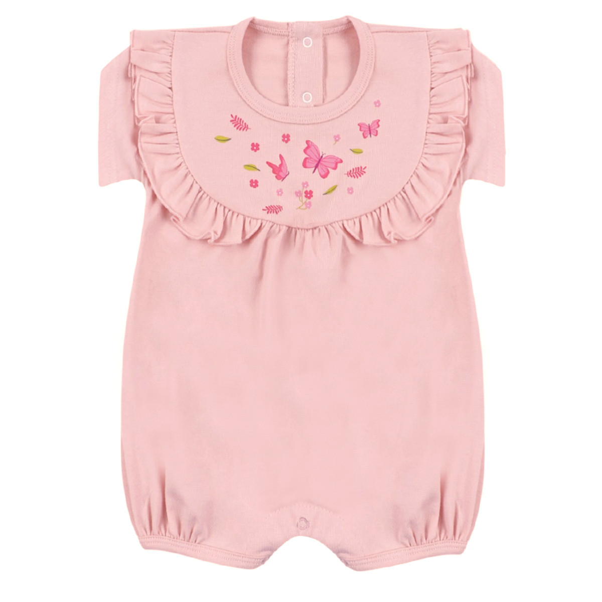 Летен бебешки ромпър ''Butterfly'' в пудра