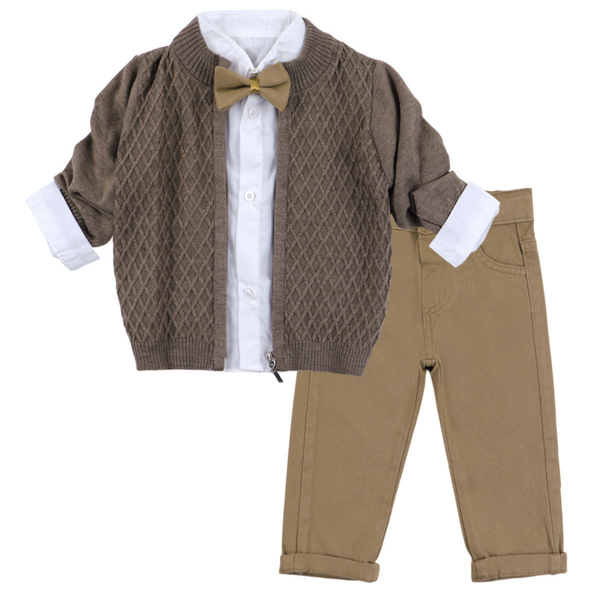 Бебешки официален комплект с жилетка