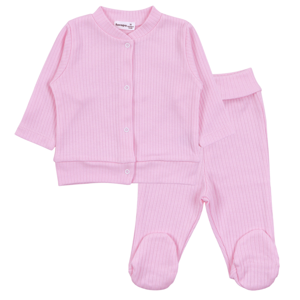 Бебешки памучен комплект "Soft" в розово