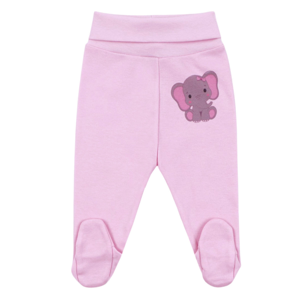 Бебешки памучни ританки "Pink elephant"