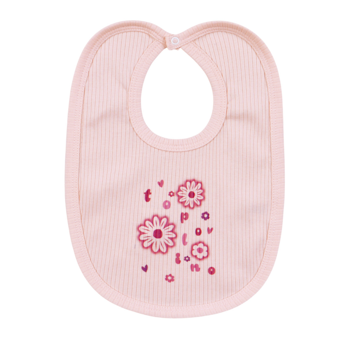 Бебешки рипсов лигавник "Flowers"