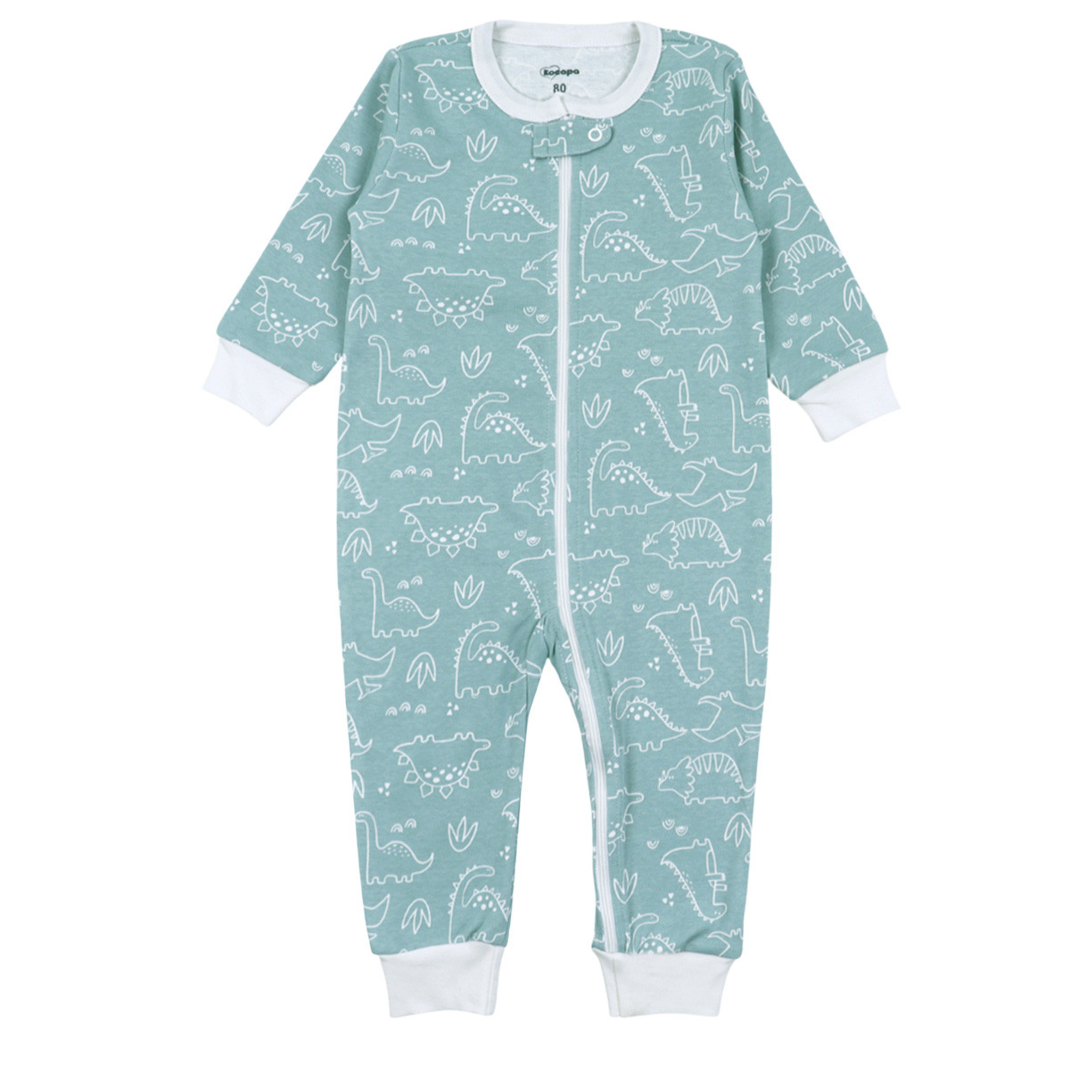 Бебешки ромпър с открити крачета и цип "Little boy"