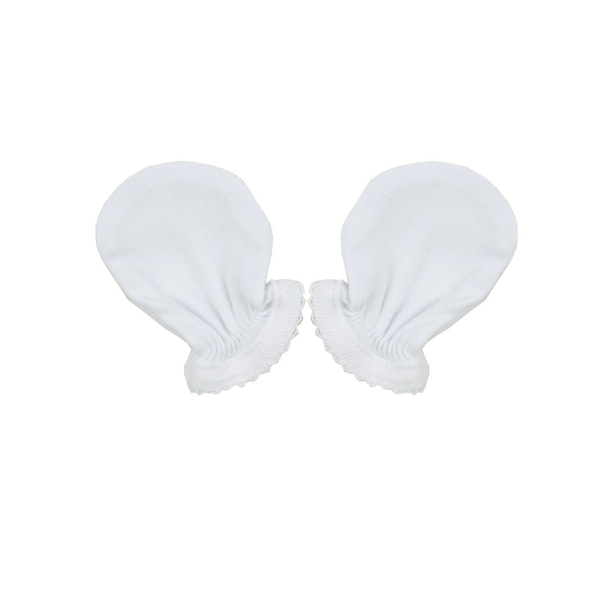 Ръкавички за новородено бебе в екрю