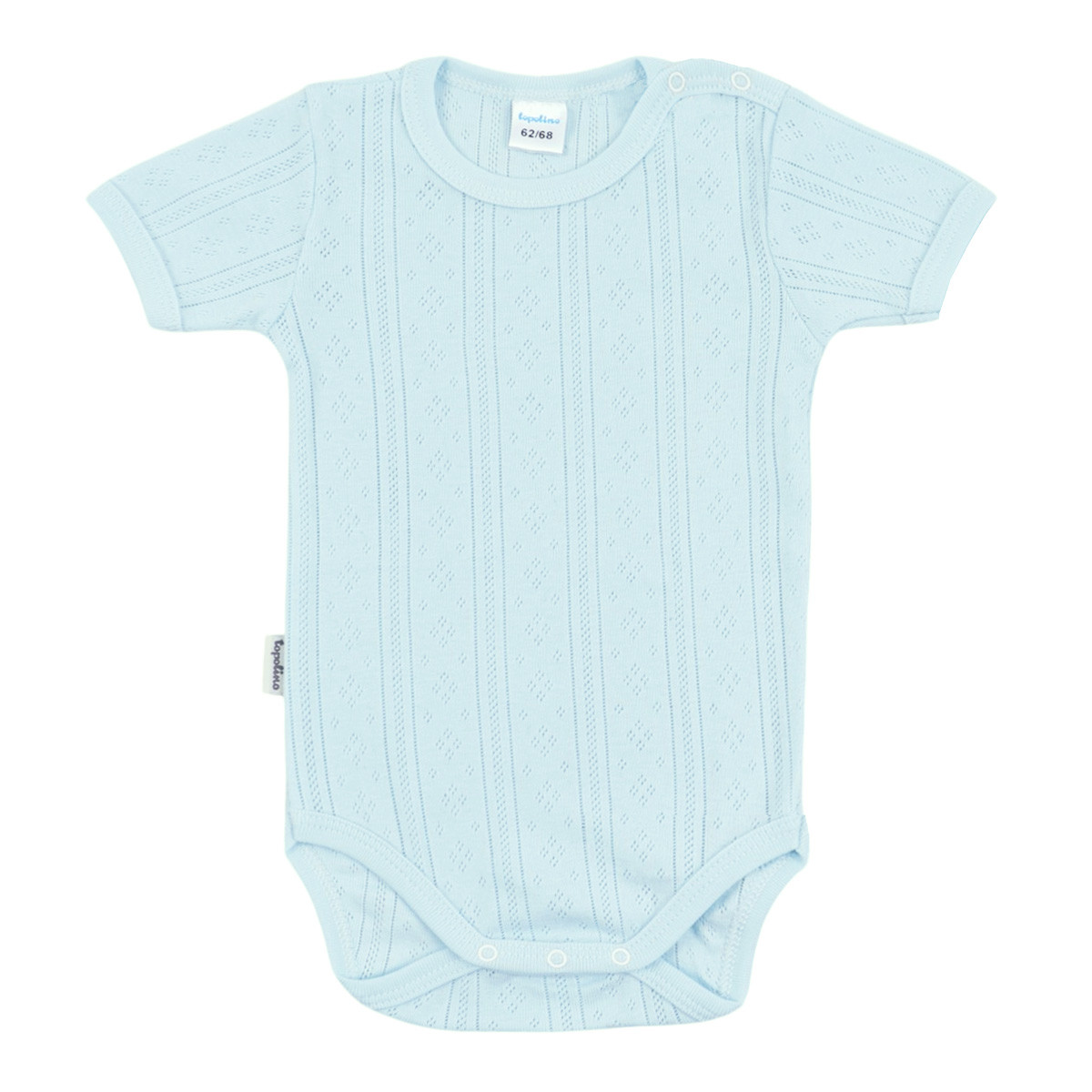 Бебешко боди от памучен ажур в синьо