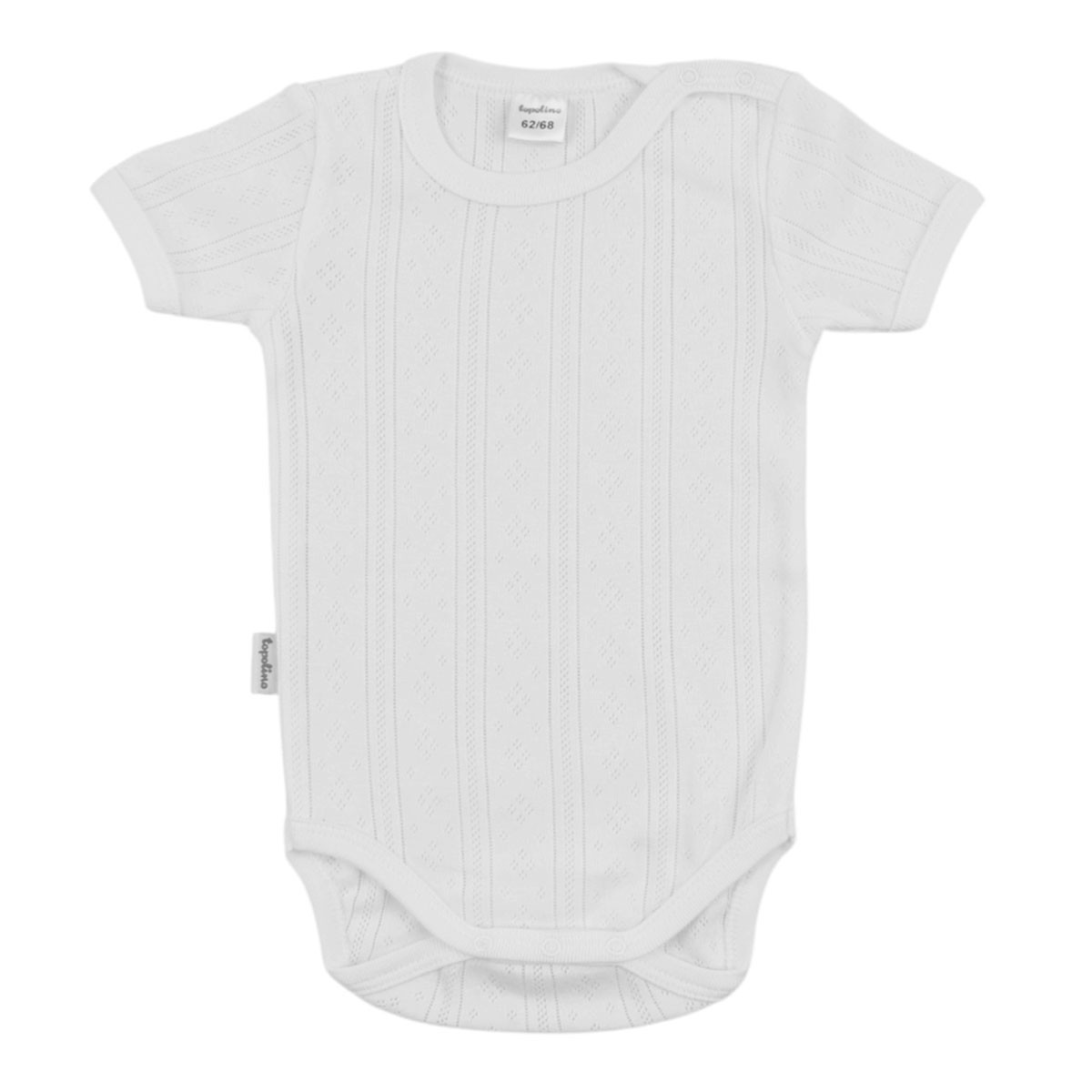 Бебешко боди от памучен ажур в екрю