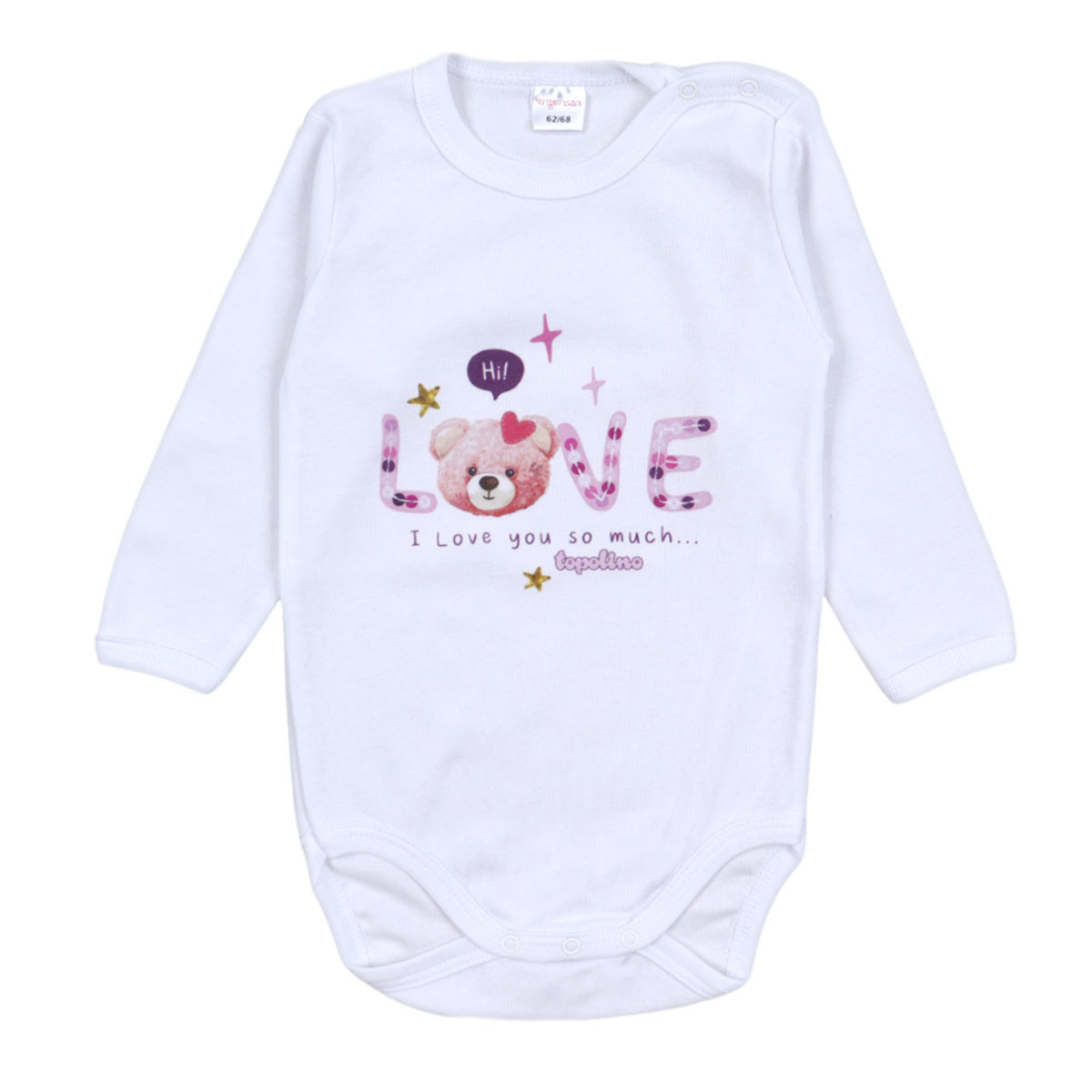 Бебешко памучно боди "Love"